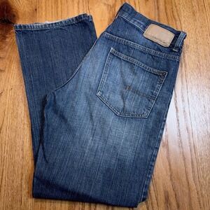 Calvin Klein Jeans Mens 32x30 Relaxed Straight Blue Stone Wash 5 Pocket